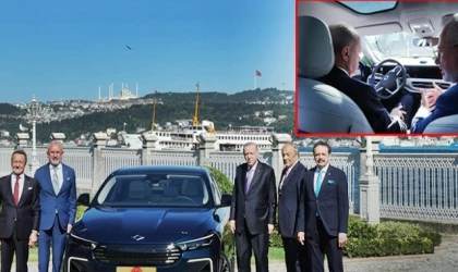 Cumhurbaşkanı Erdoğan, Togg’un yeni modeli T10F’yi test etti